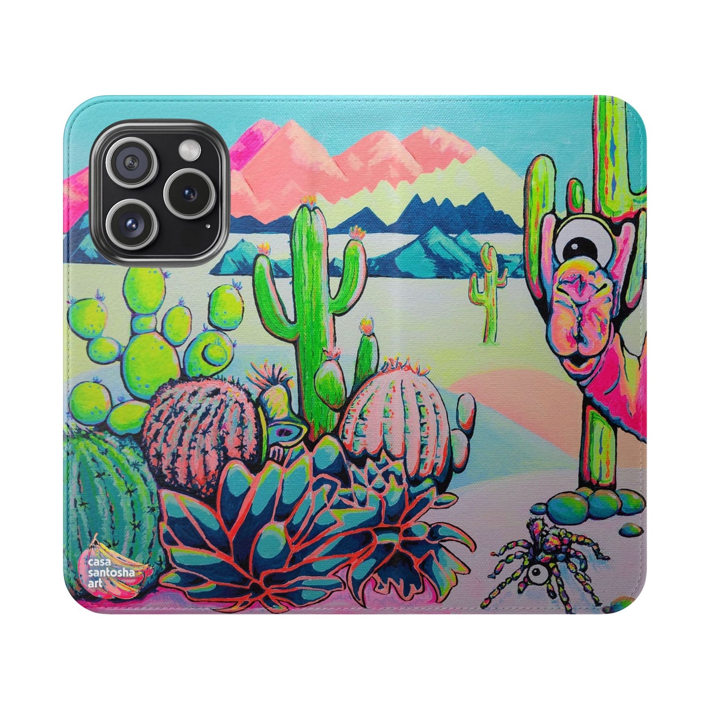 Cyclops Camel Flip Phone Case – Wallet Cover with Card Slots