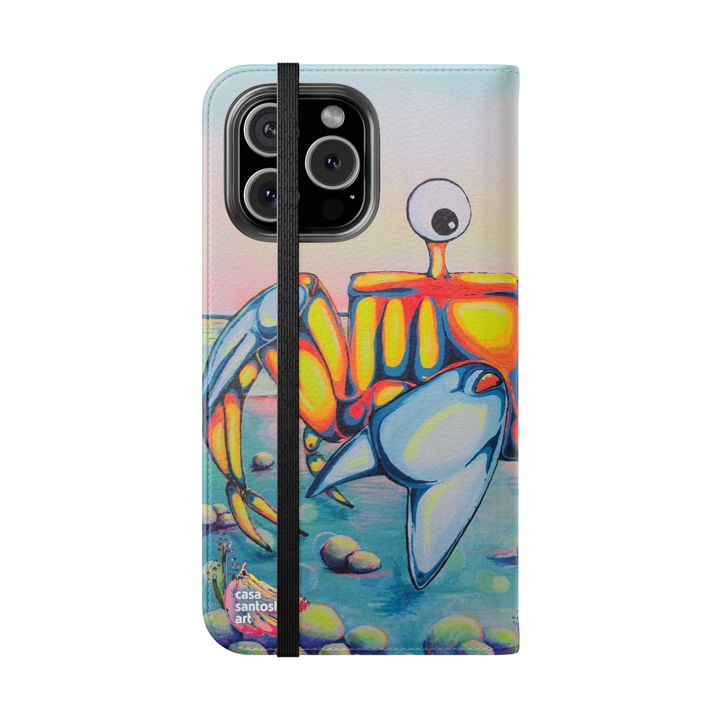 Cyclops Crab Flip Phone Case – Wallet Cover with Card Slots