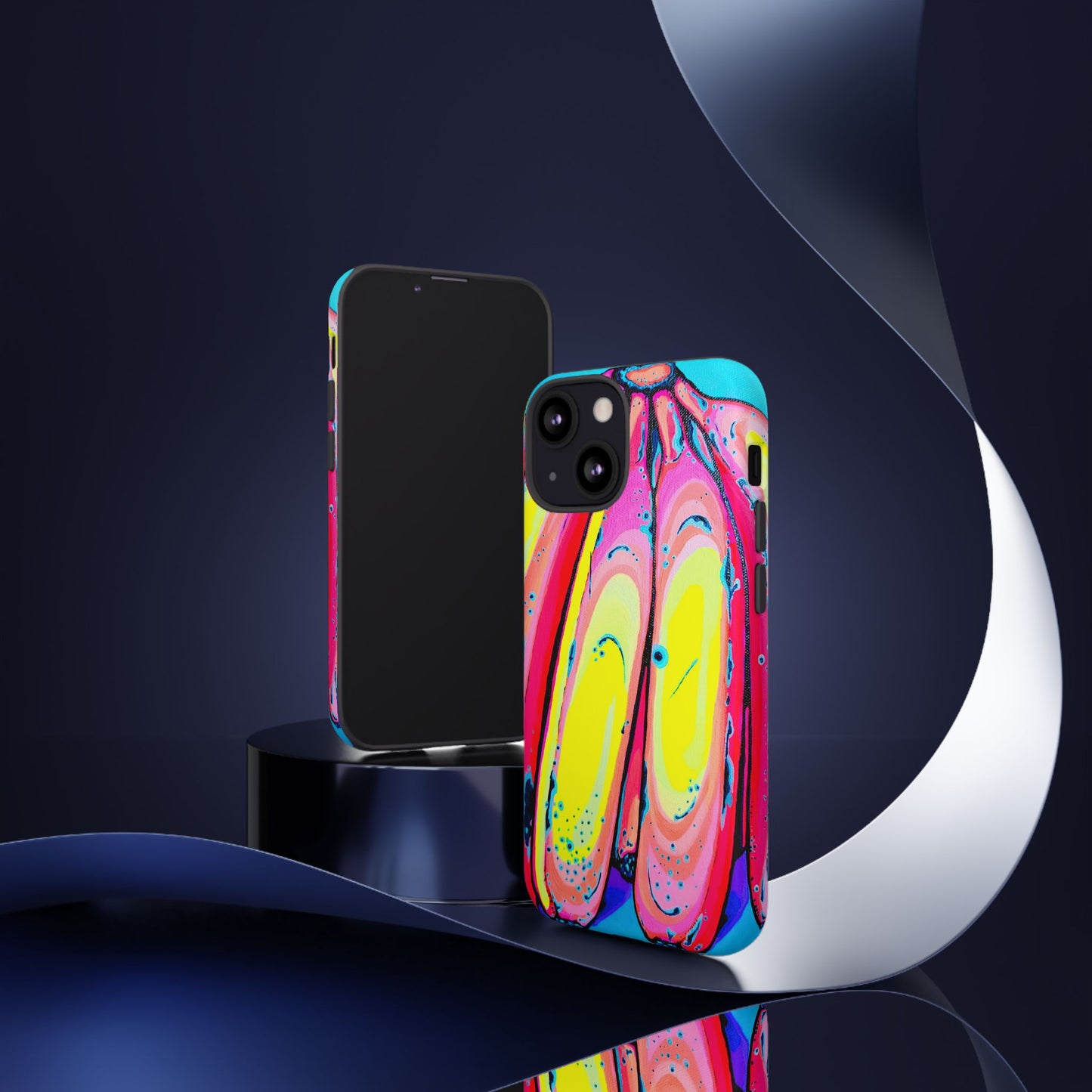 Neon Fat Bananas Tough Phone Case