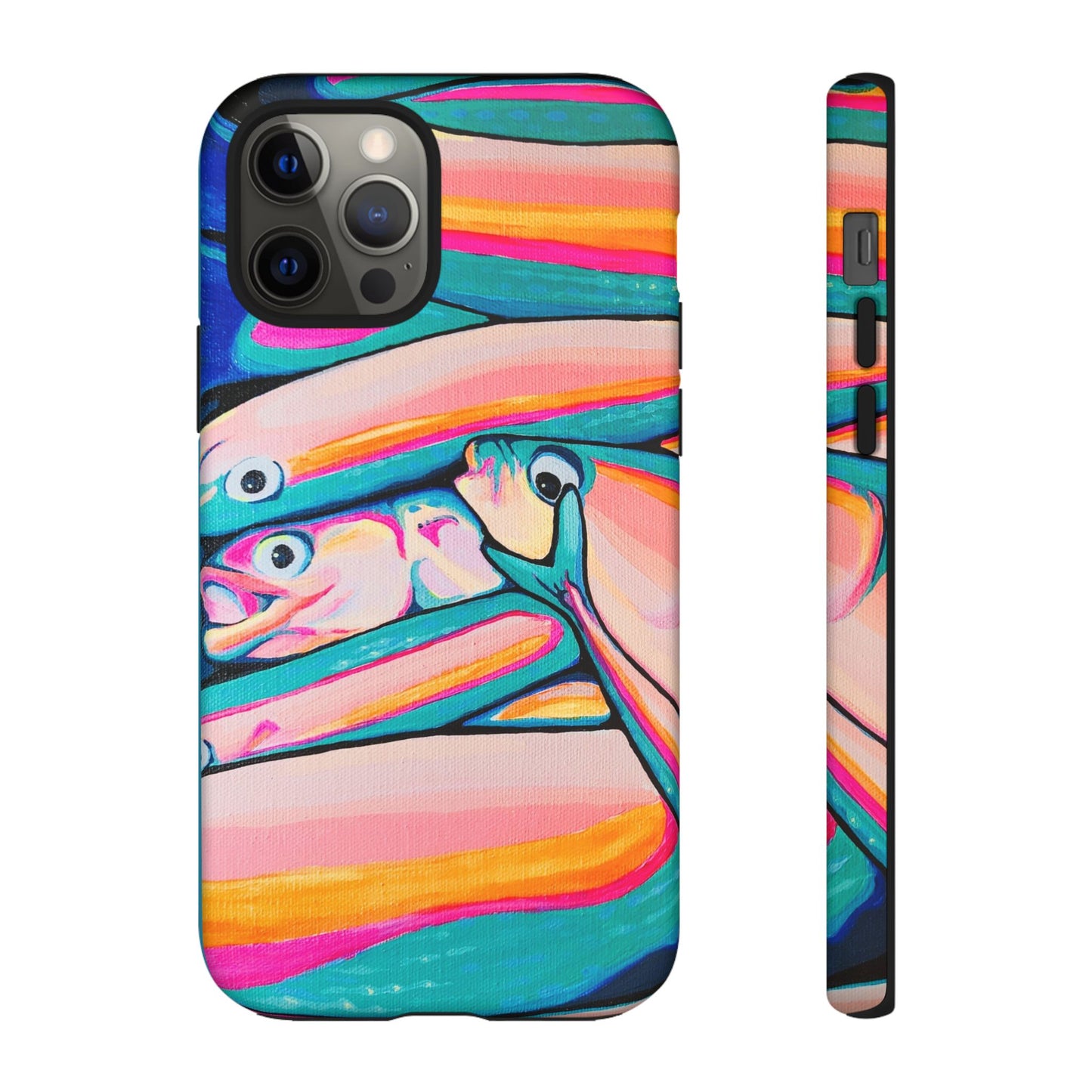 Neon Fish Tough Phone Case