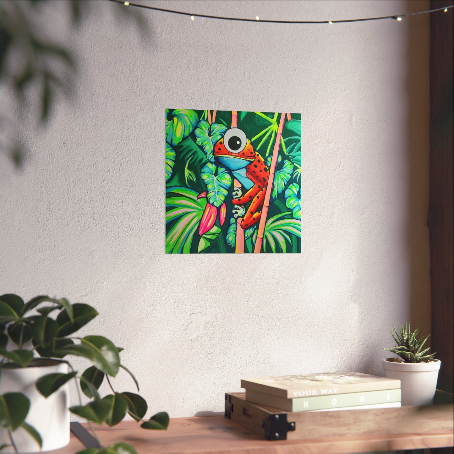 Cyclops Red Frog Giclée Art Poster