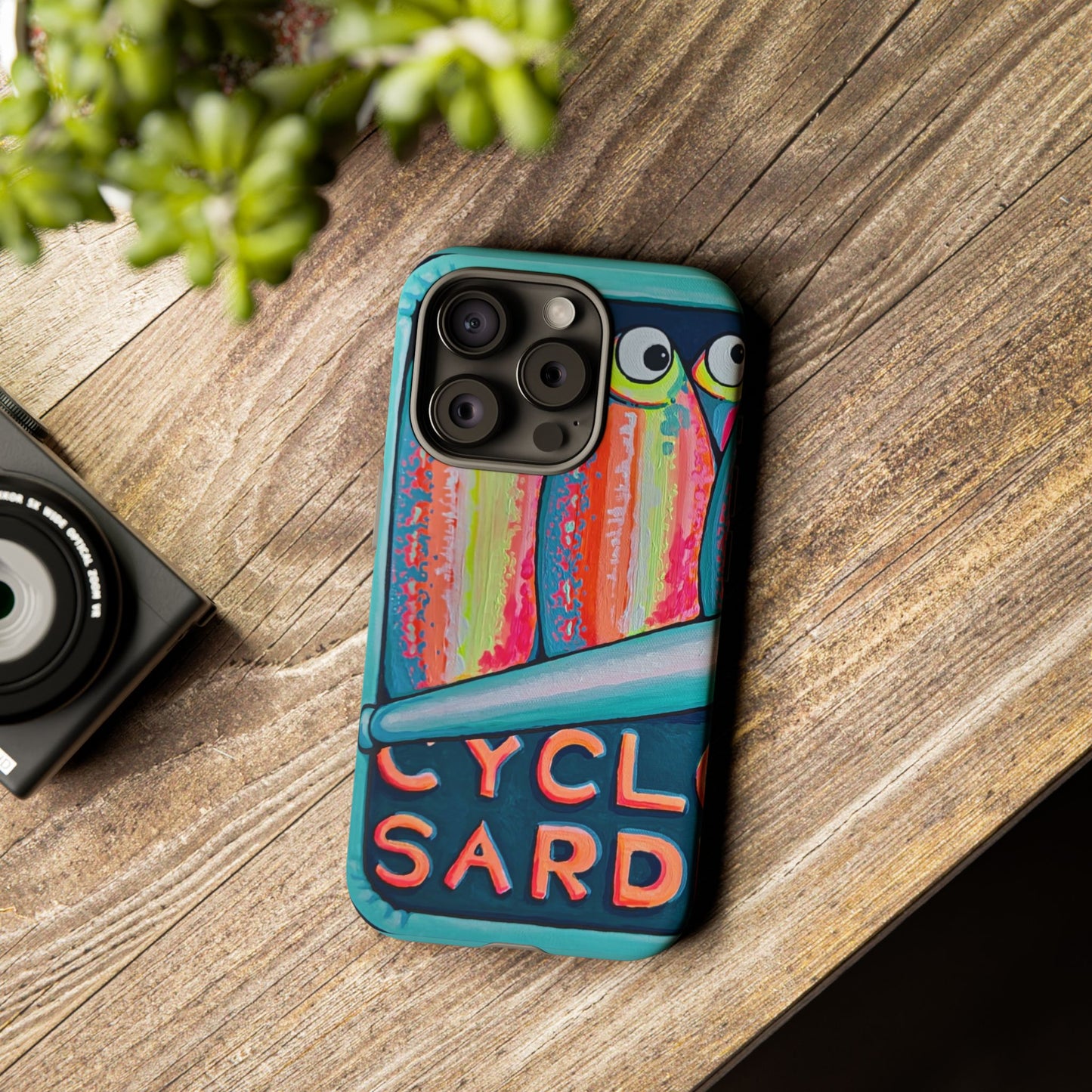 Neon Sardines Tough Phone Case