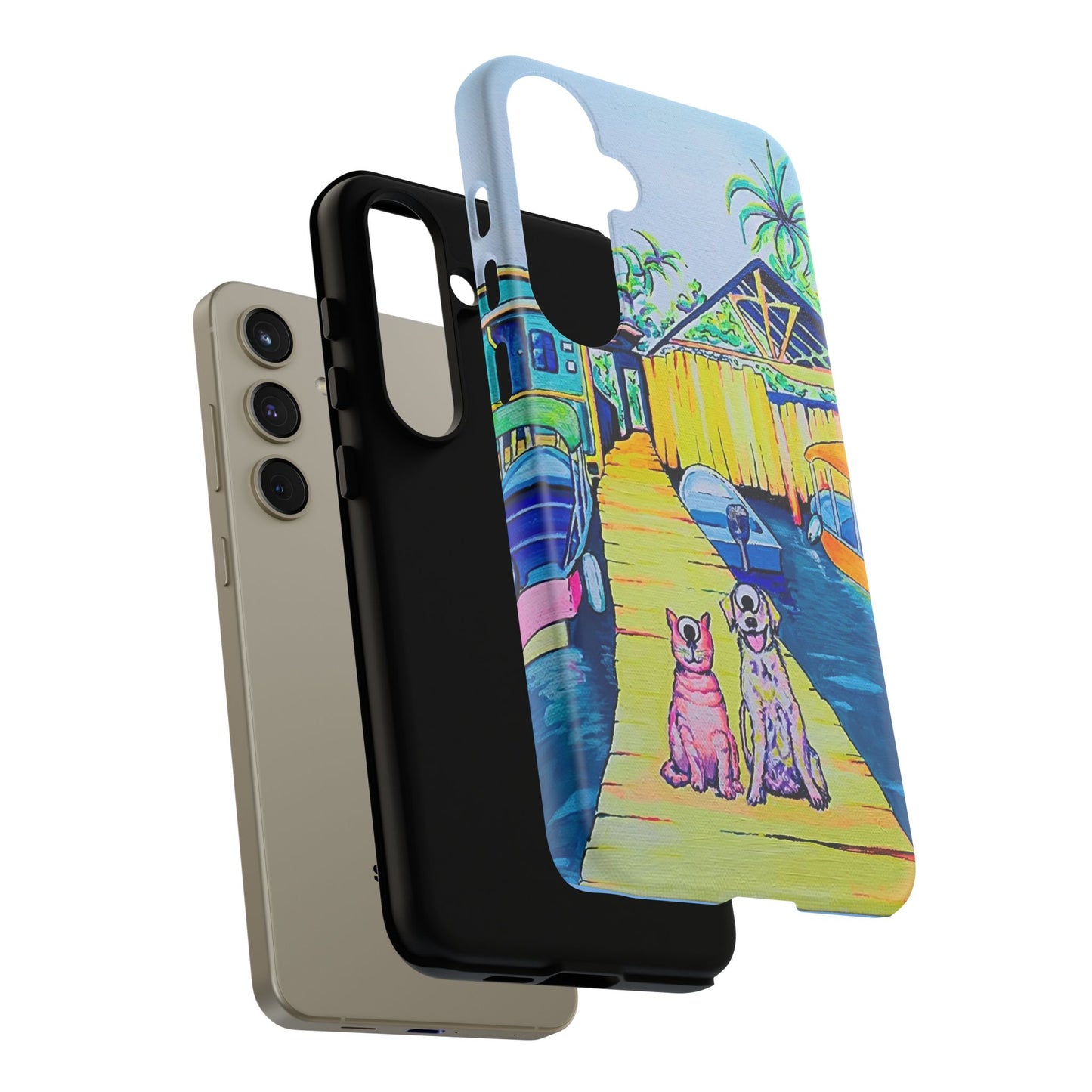 Cyclops Cat and Dog in Bocas Tough Phone Case