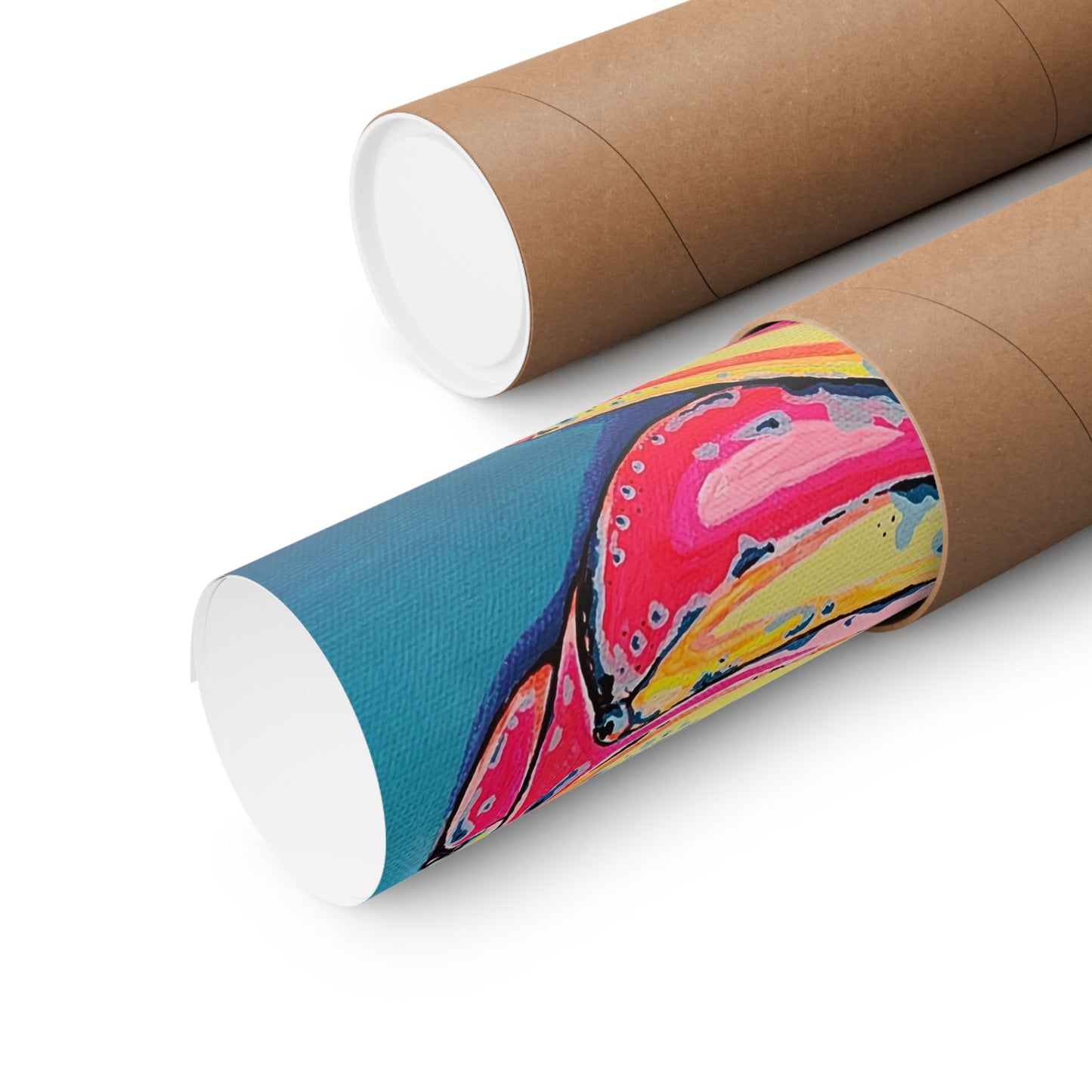 Neon Bananas Giclée Art Poster