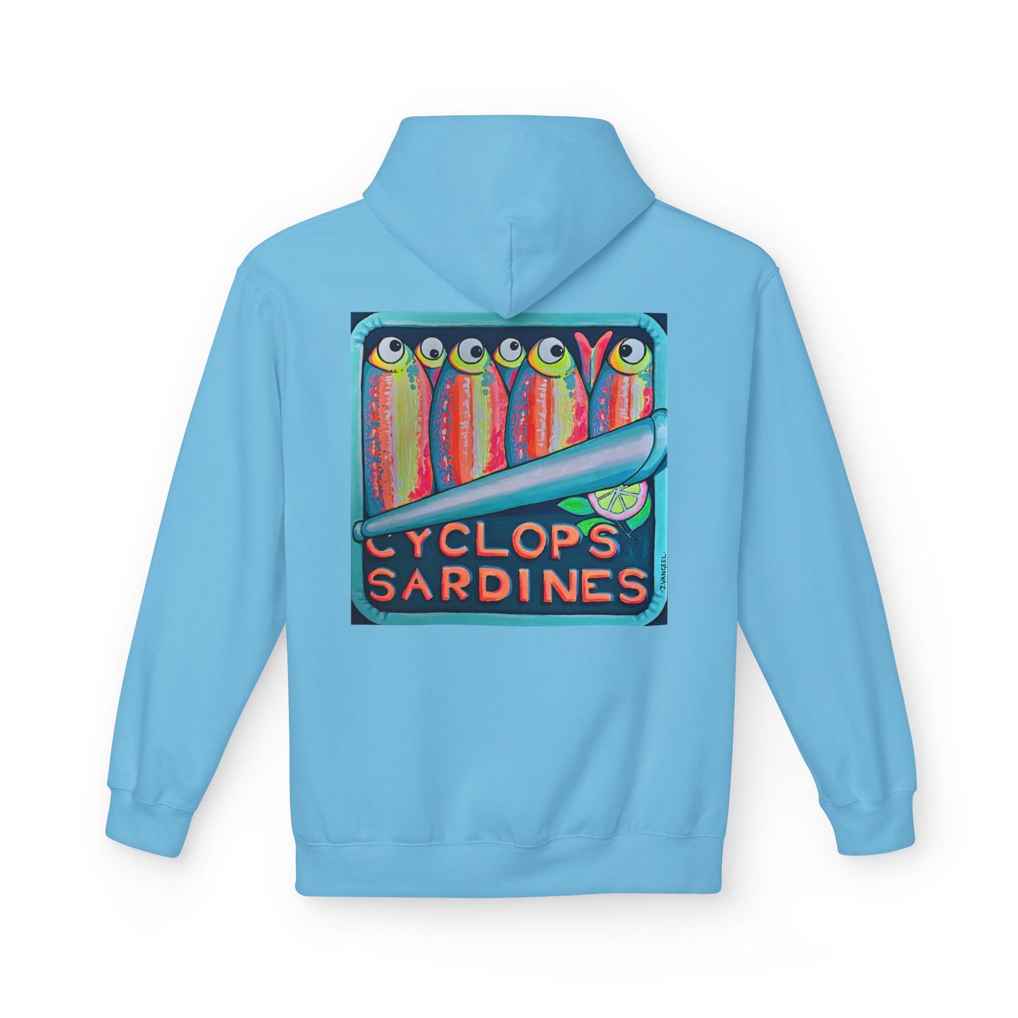 Unisex Neon Sardines Soft Hoodie