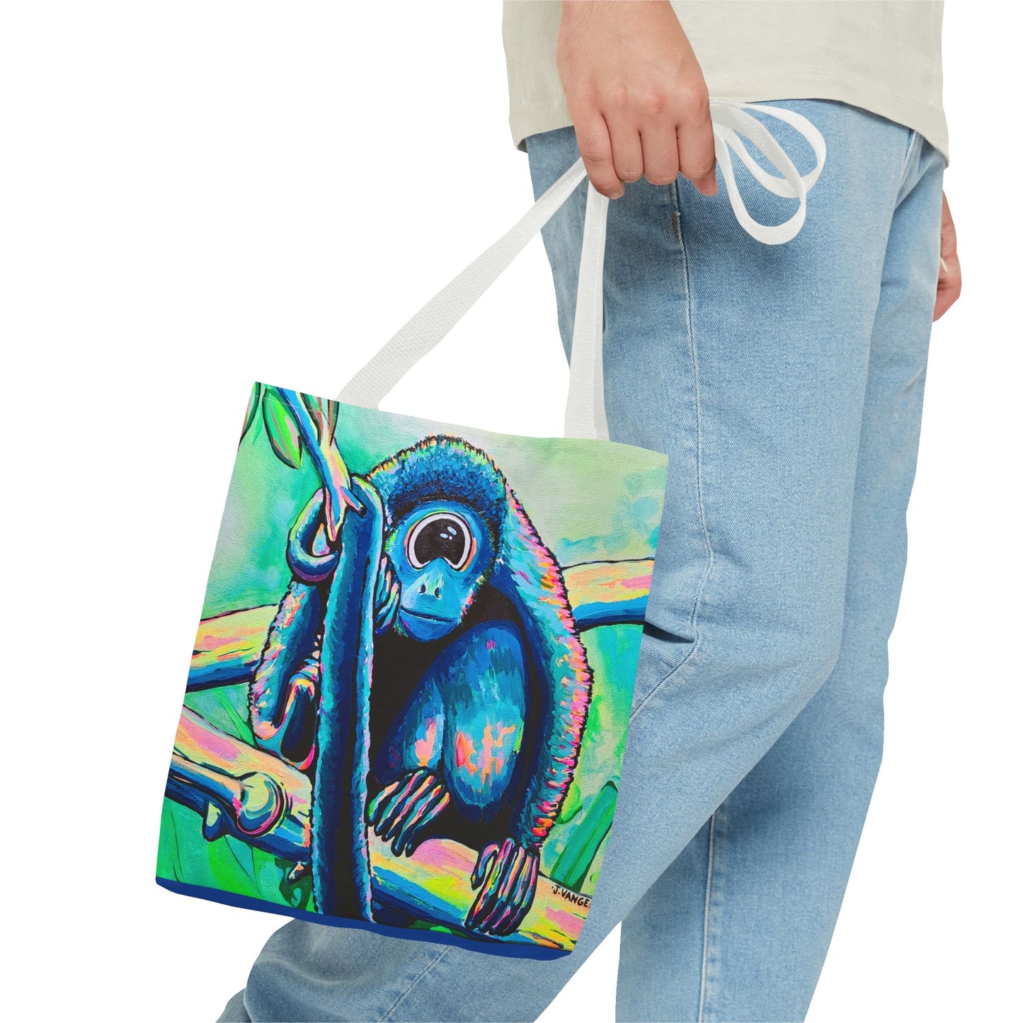 Premium Cyclops Monkey Tote Bag, Original Artist Design, Reusable Shopping Tote, Eco-Friendly