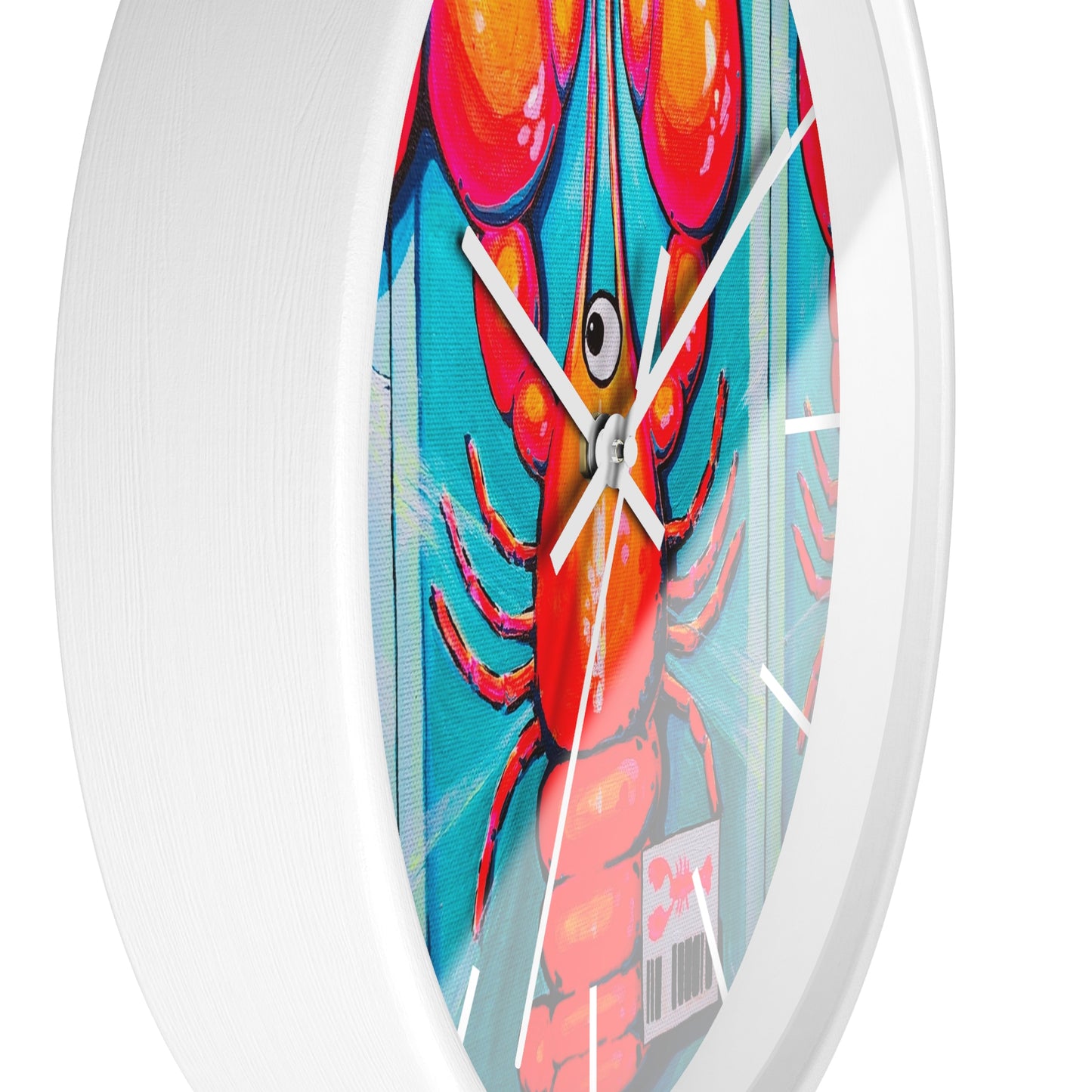 Fresh Neon Lobster Pop Art Wall Clock