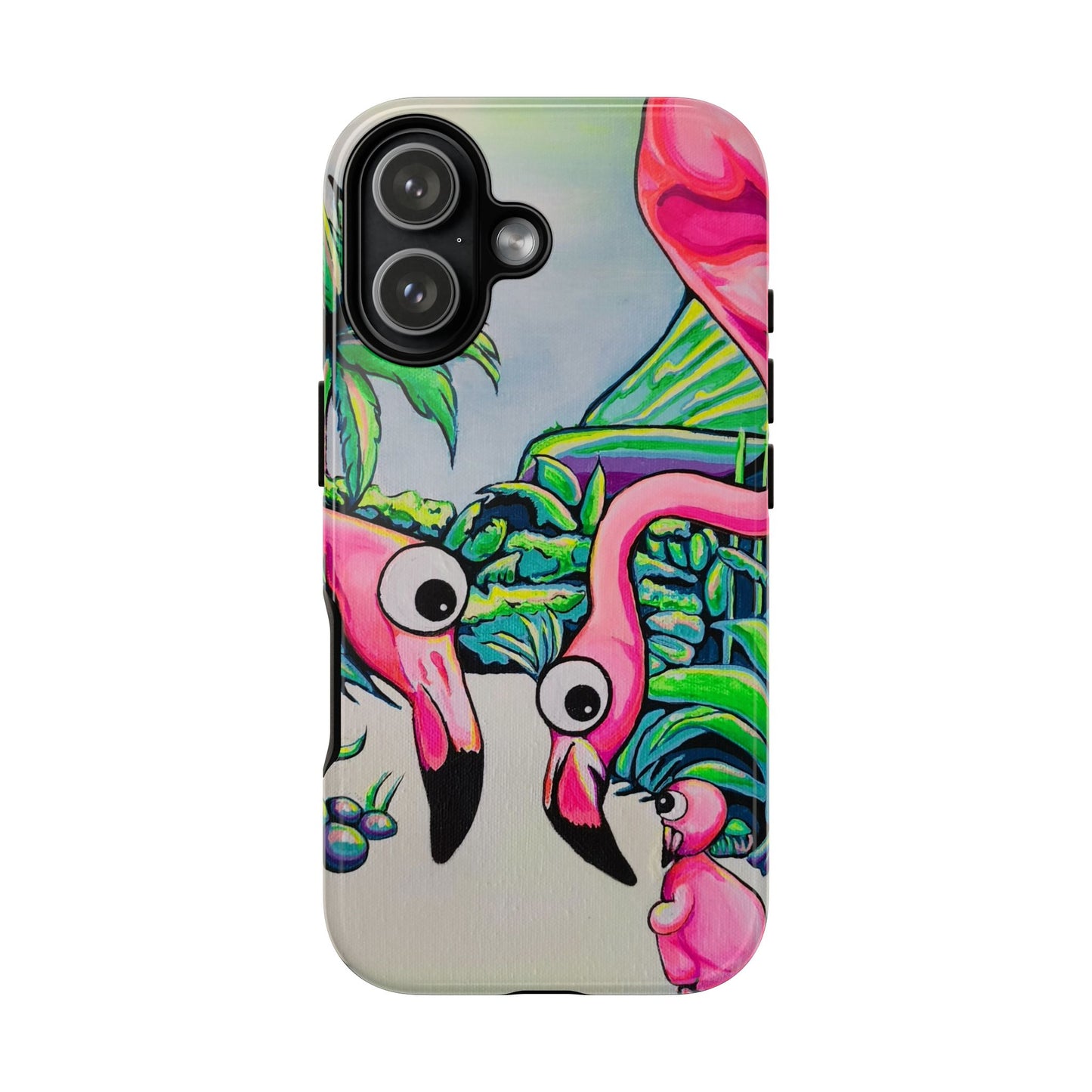 Cyclops Flamingo Family Tough Phone Case