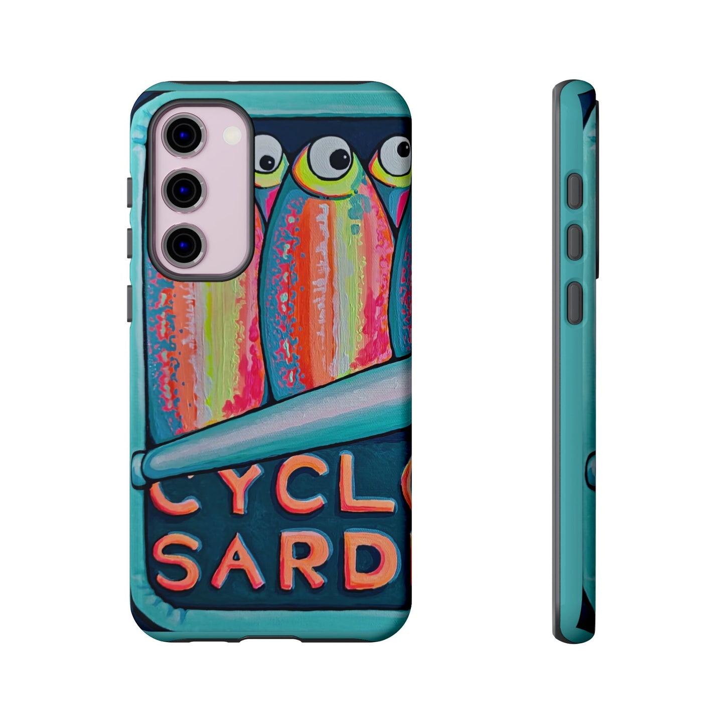 Neon Sardines Tough Phone Case