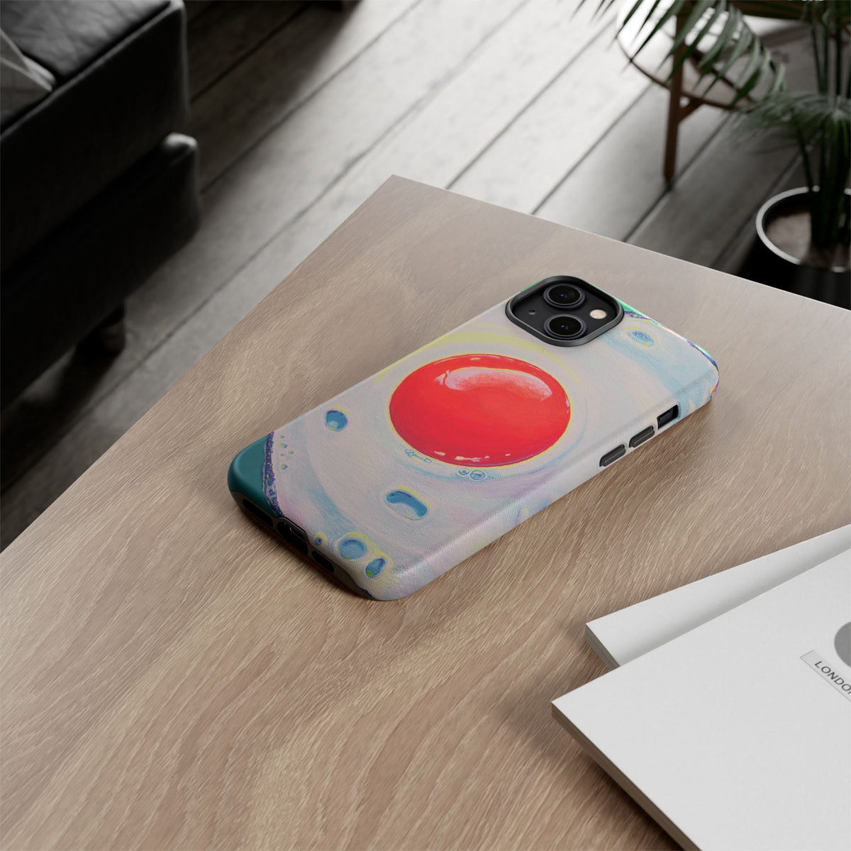 Neon Fried Egg Tough Phone Case