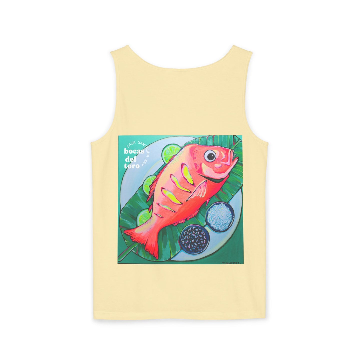 Unisex Neon Fried Fish Tank Top - Perfect for Summer Vibes