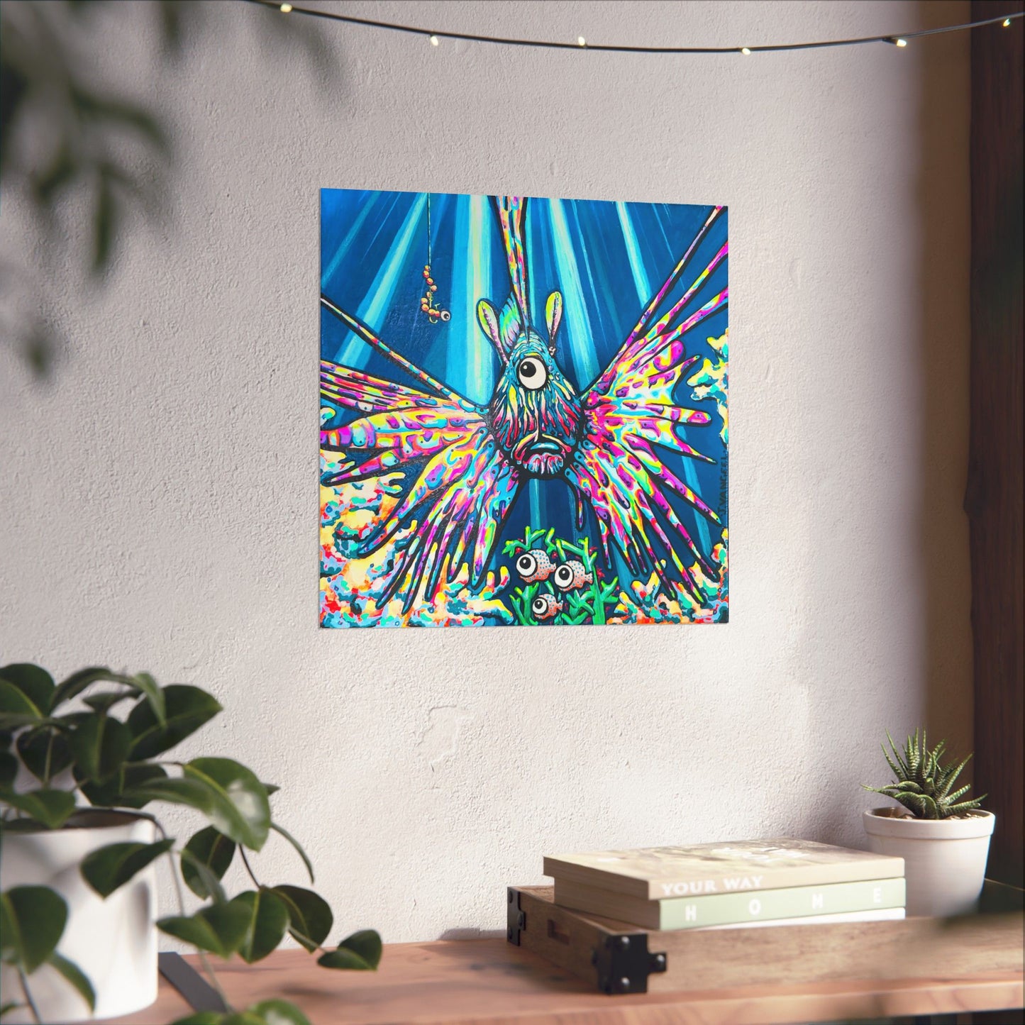 Cyclops Lionfish Giclée Art Poster