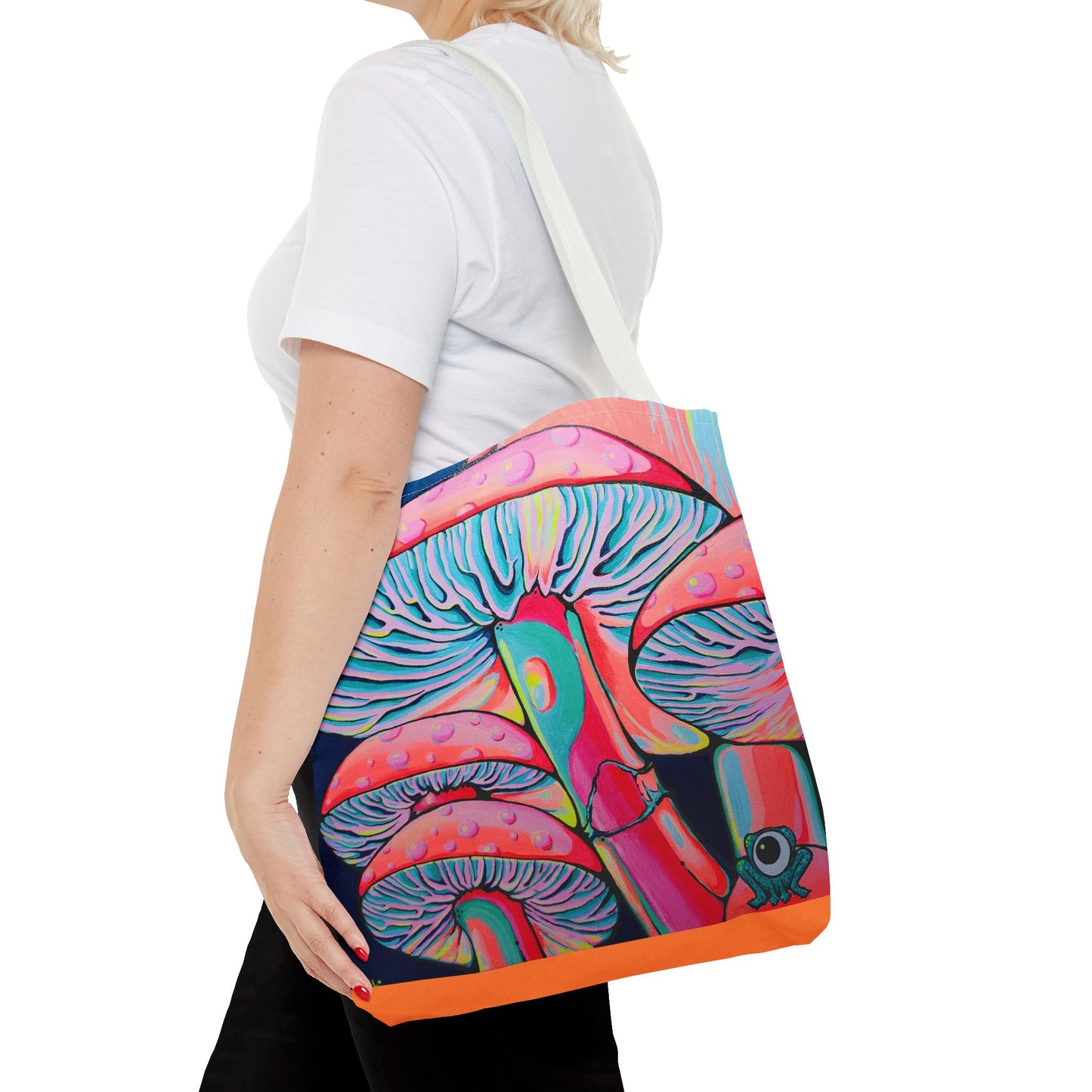 Premium Trippy Mushrooms Tote Bag, Original Artist Design, Reusable Shopping Tote, Eco-Friendly