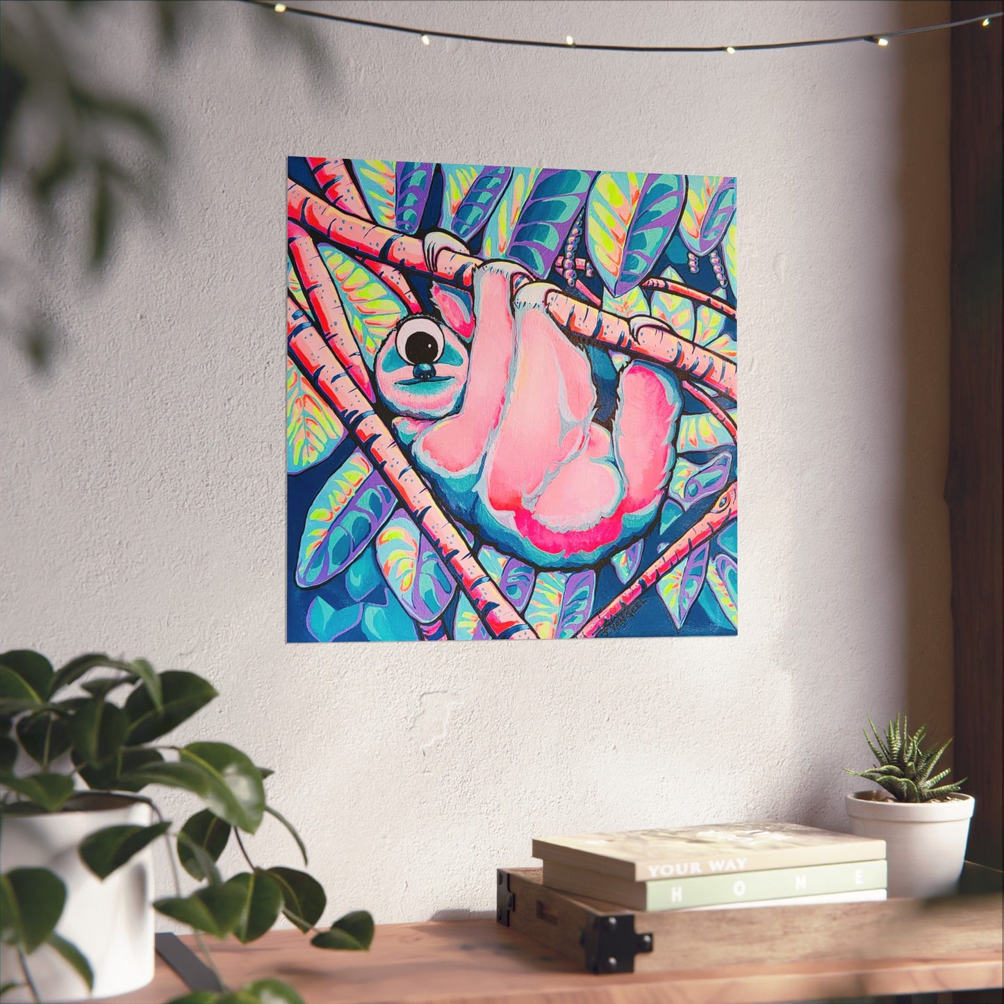 Cyclops Sloth Giclée Art Poster