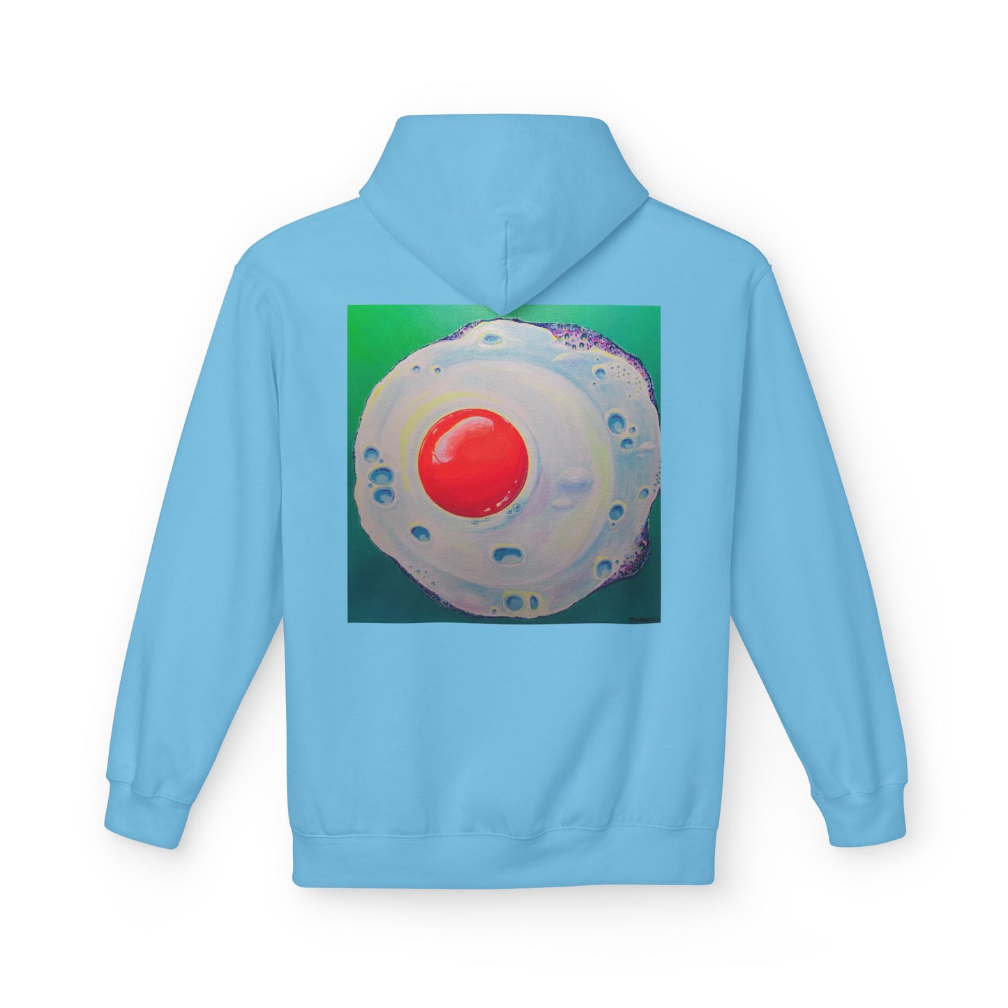 Unisex Neon Fried Egg Soft Hoodie