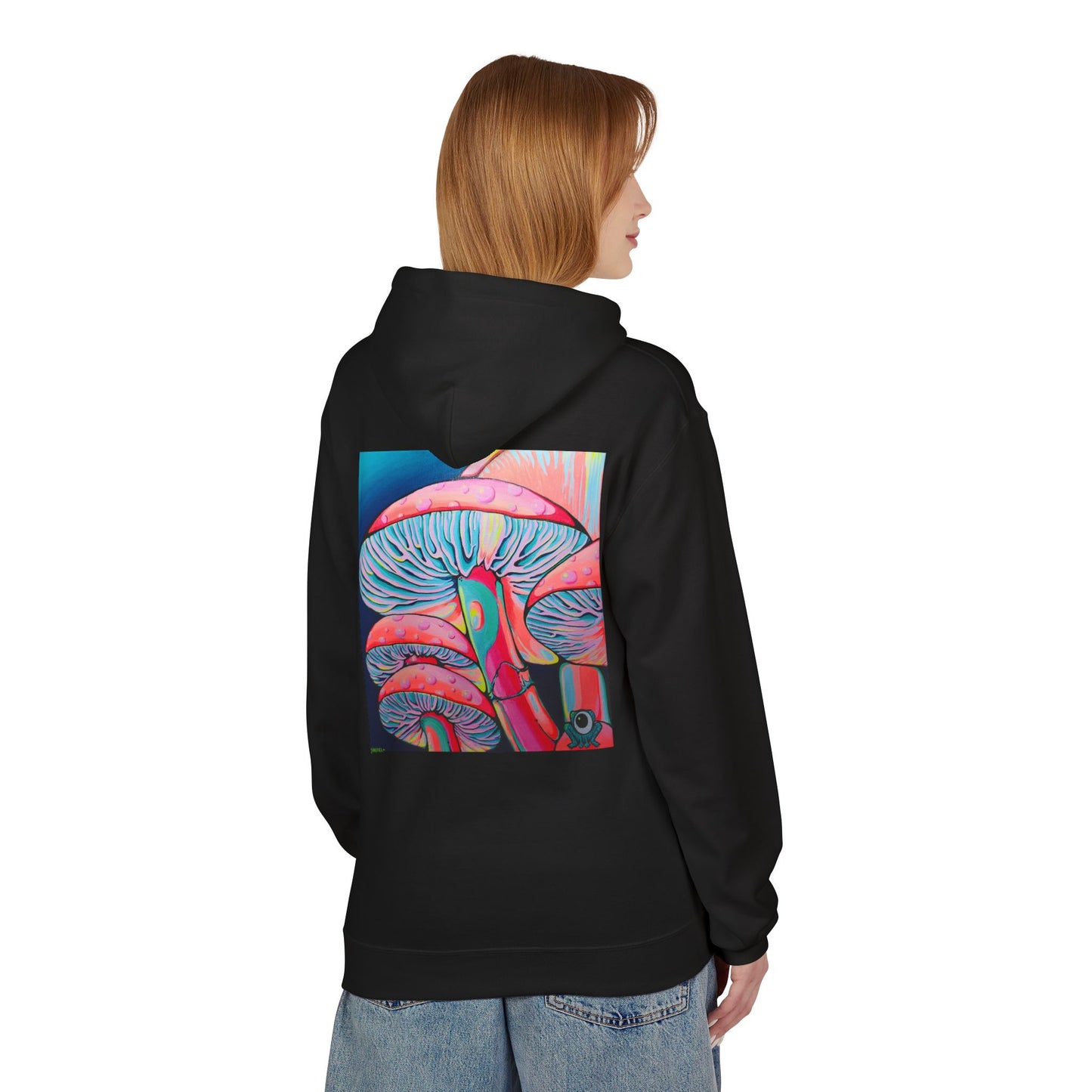 Unisex Trippy Mushrooms Soft Hoodie