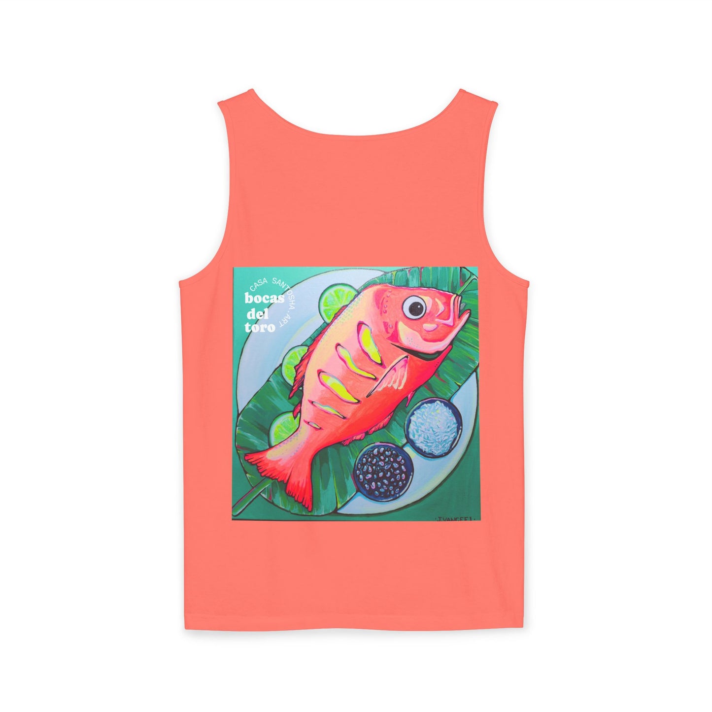Unisex Neon Fried Fish Tank Top - Perfect for Summer Vibes