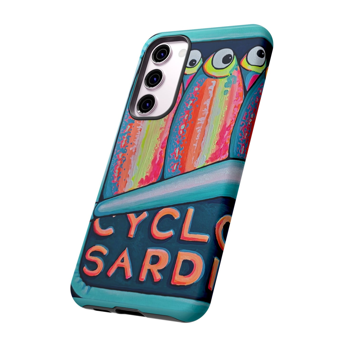 Neon Sardines Tough Phone Case