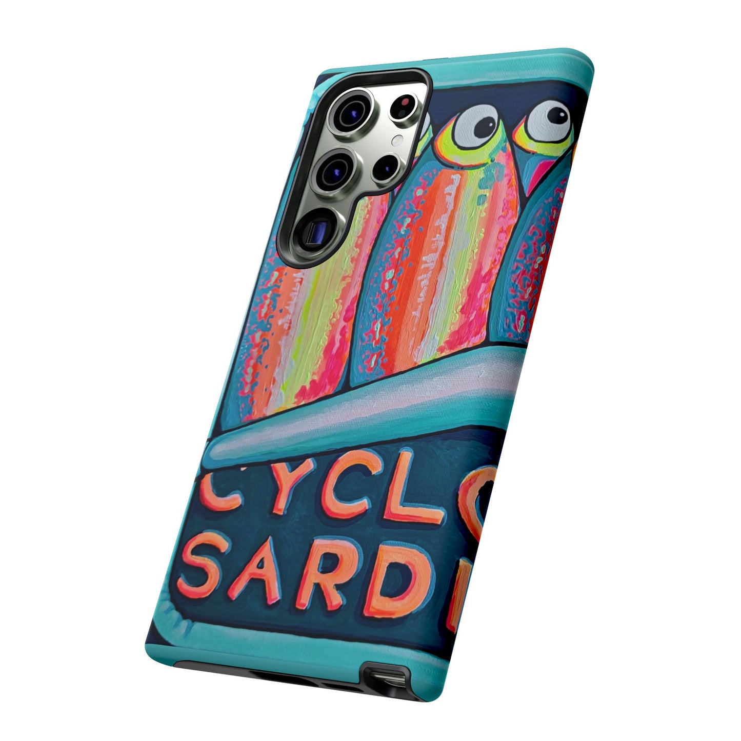 Neon Sardines Tough Phone Case