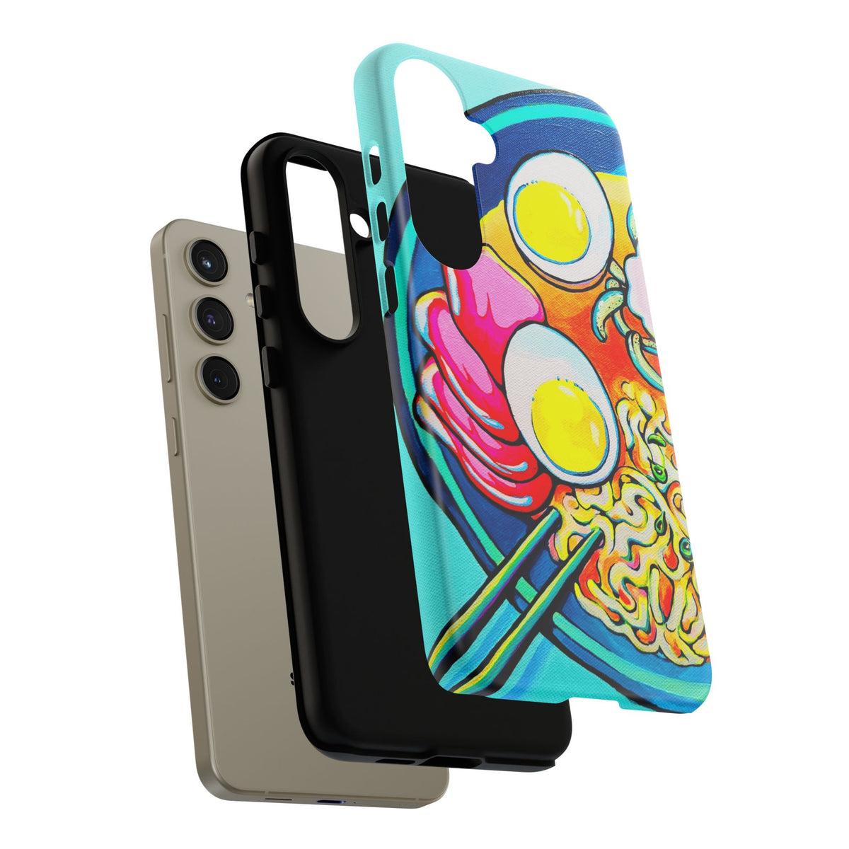 Coque de téléphone résistante Neon Ramen