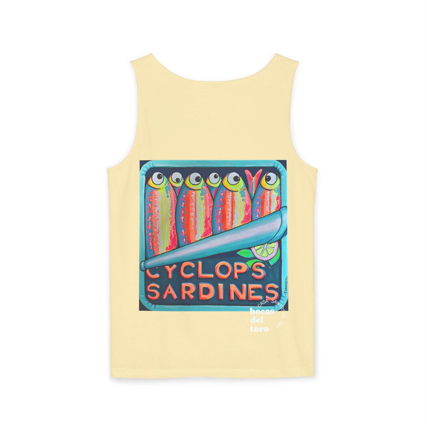 Unisex Neon Sardines Tank Top - Perfect for Summer Vibes