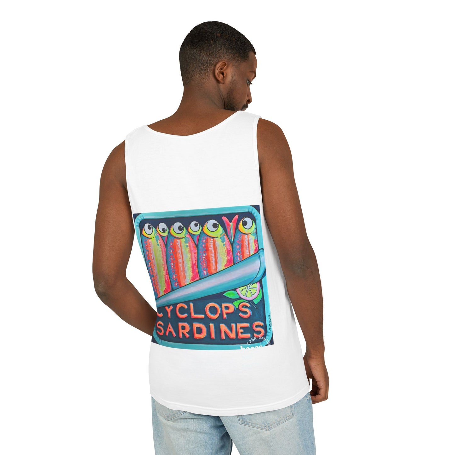 Unisex Neon Sardines Tank Top - Perfect for Summer Vibes