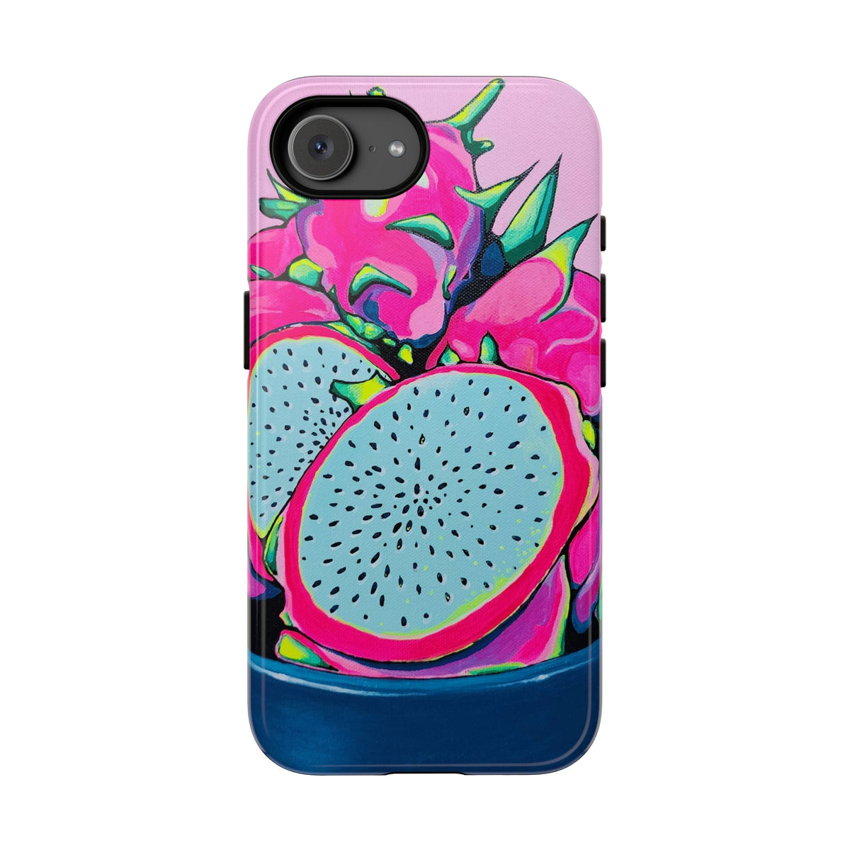 Coque de téléphone résistante Pitaya Rose Néon