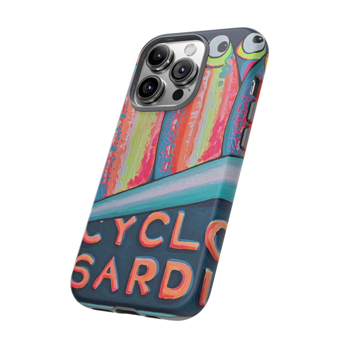 Neon Sardines Tough Phone Case