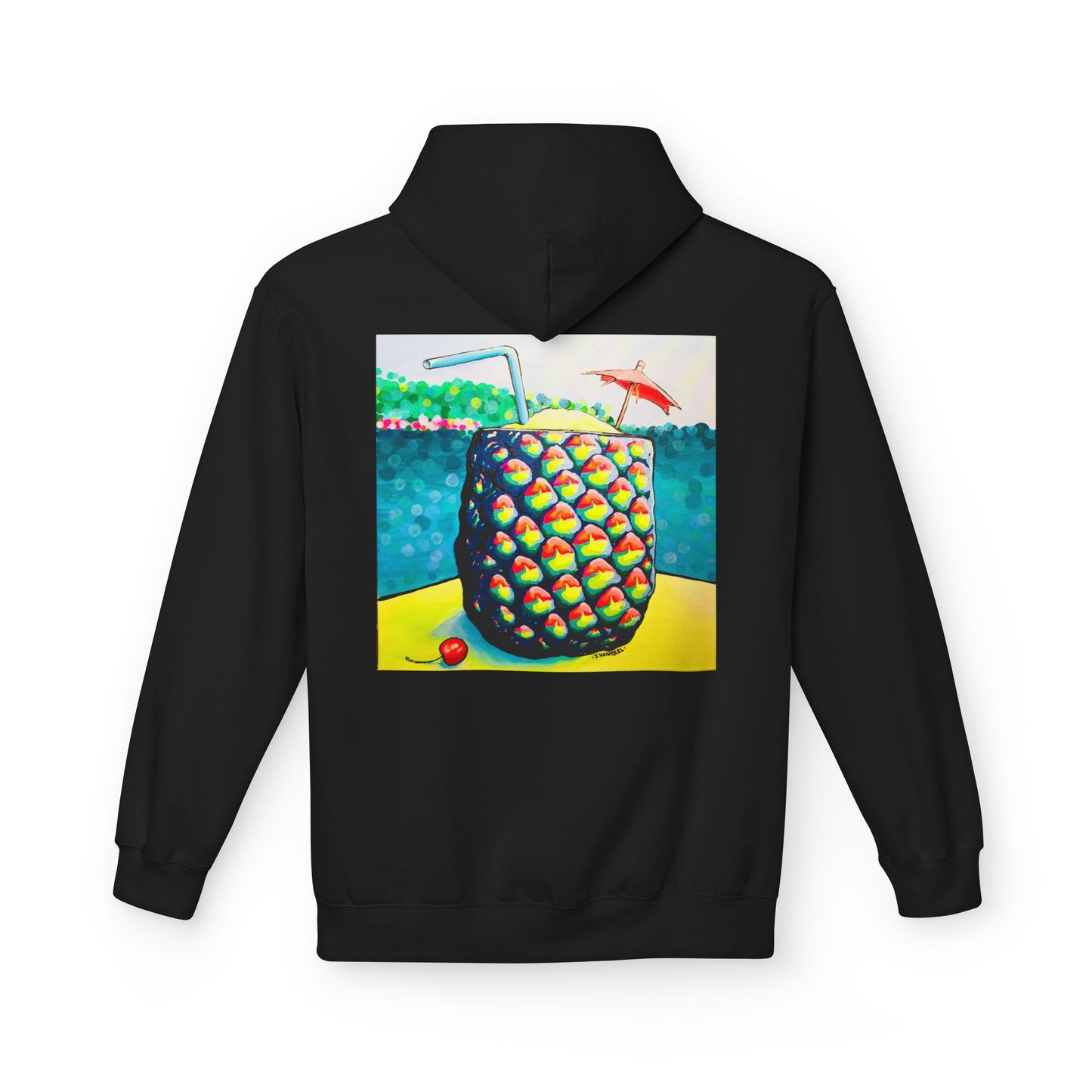 Unisex Neon Piña Colada Soft Hoodie