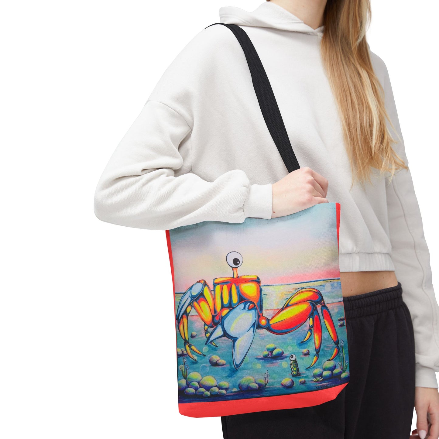 Premium Cyclops Crab Tote Bag, Original Artist Design, Reusable Shopping Tote,  Eco-Friendly