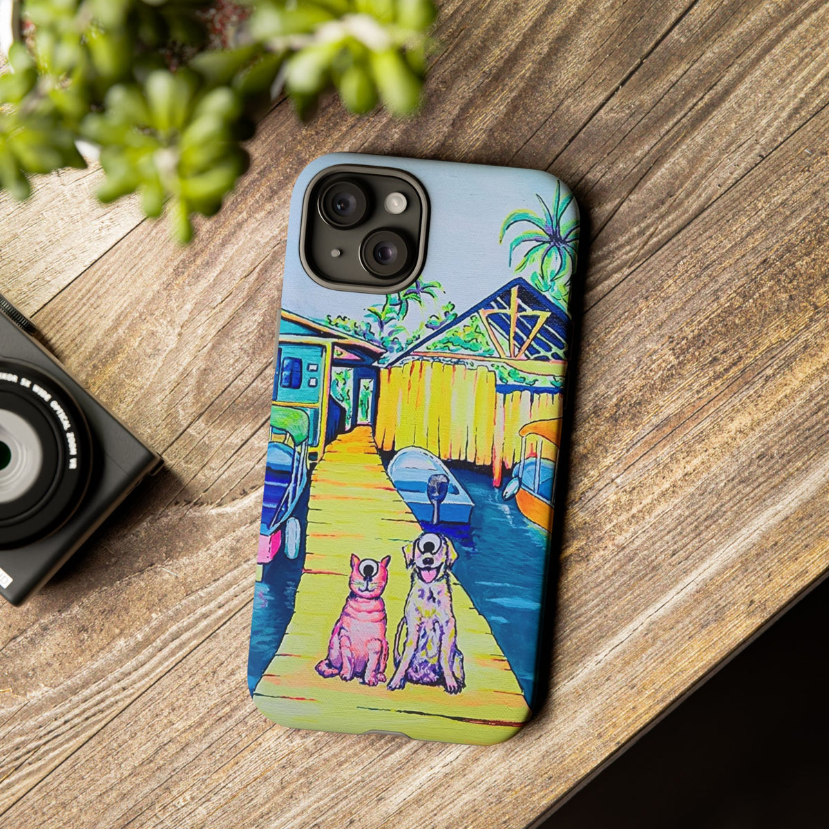 Cyclops Cat and Dog in Bocas Tough Phone Case