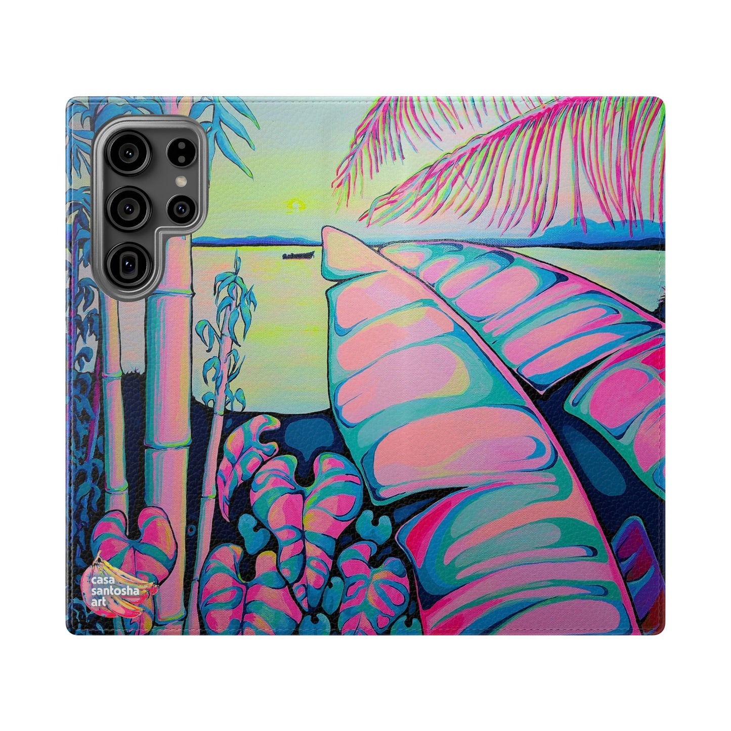 Serenity Bocas Flip Phone Case – Wallet Cover with Card Slots