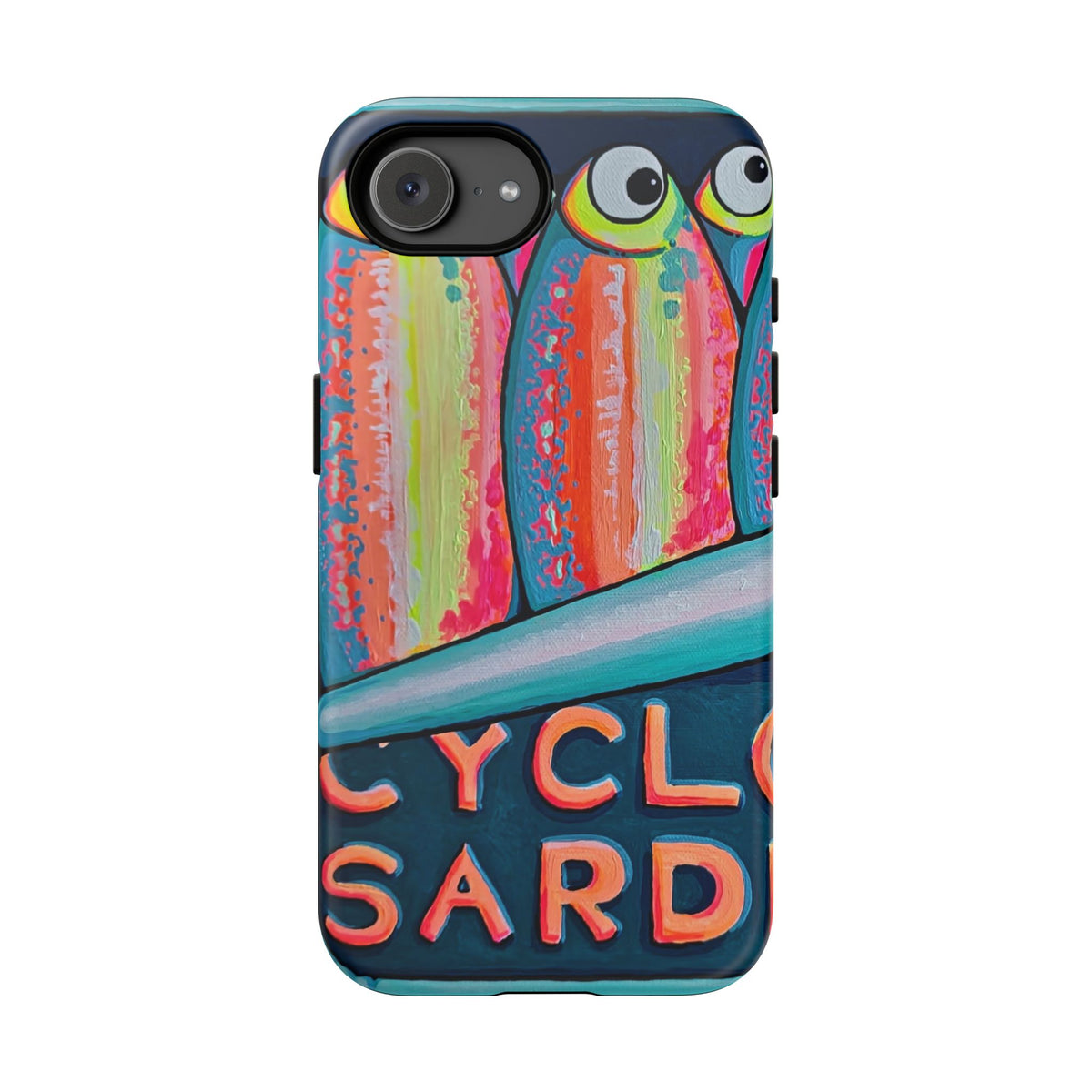 Neon Sardines Tough Phone Case