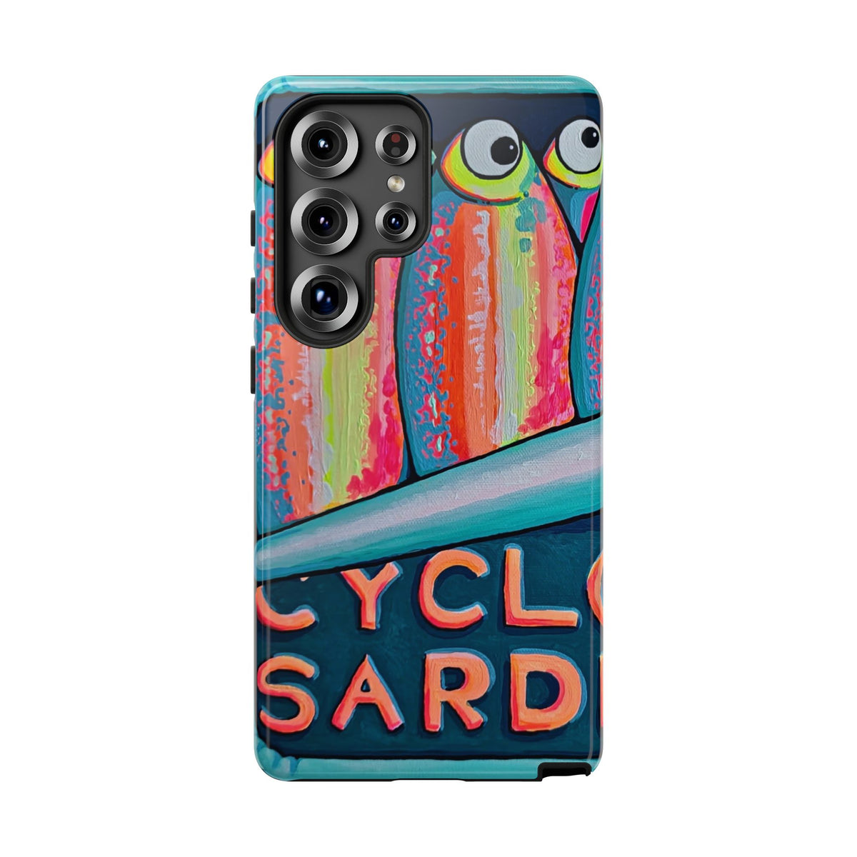 Neon Sardines Tough Phone Case