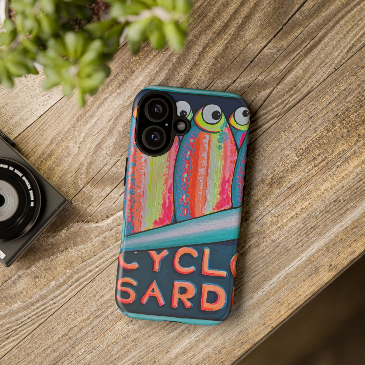 Neon Sardines Tough Phone Case