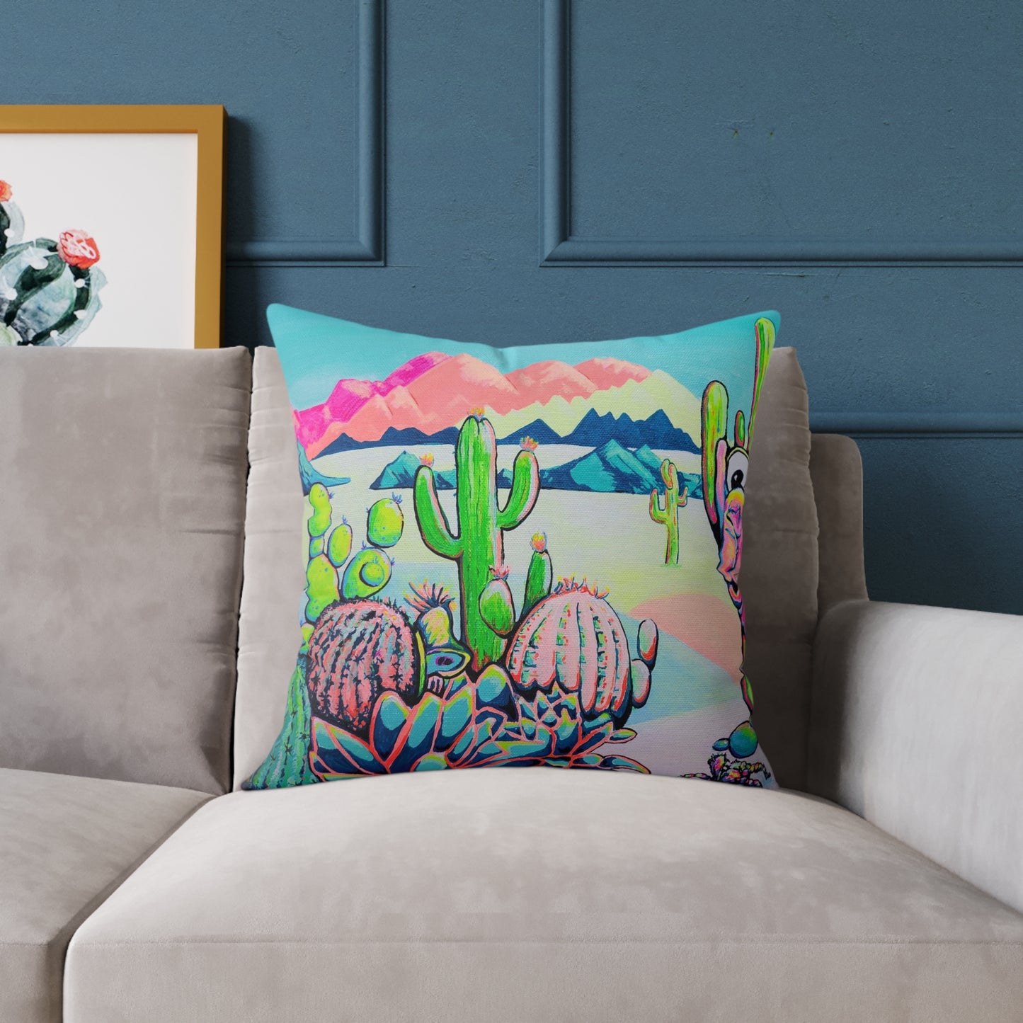 Cyclops Camel Art Canvas Decorative Pillow