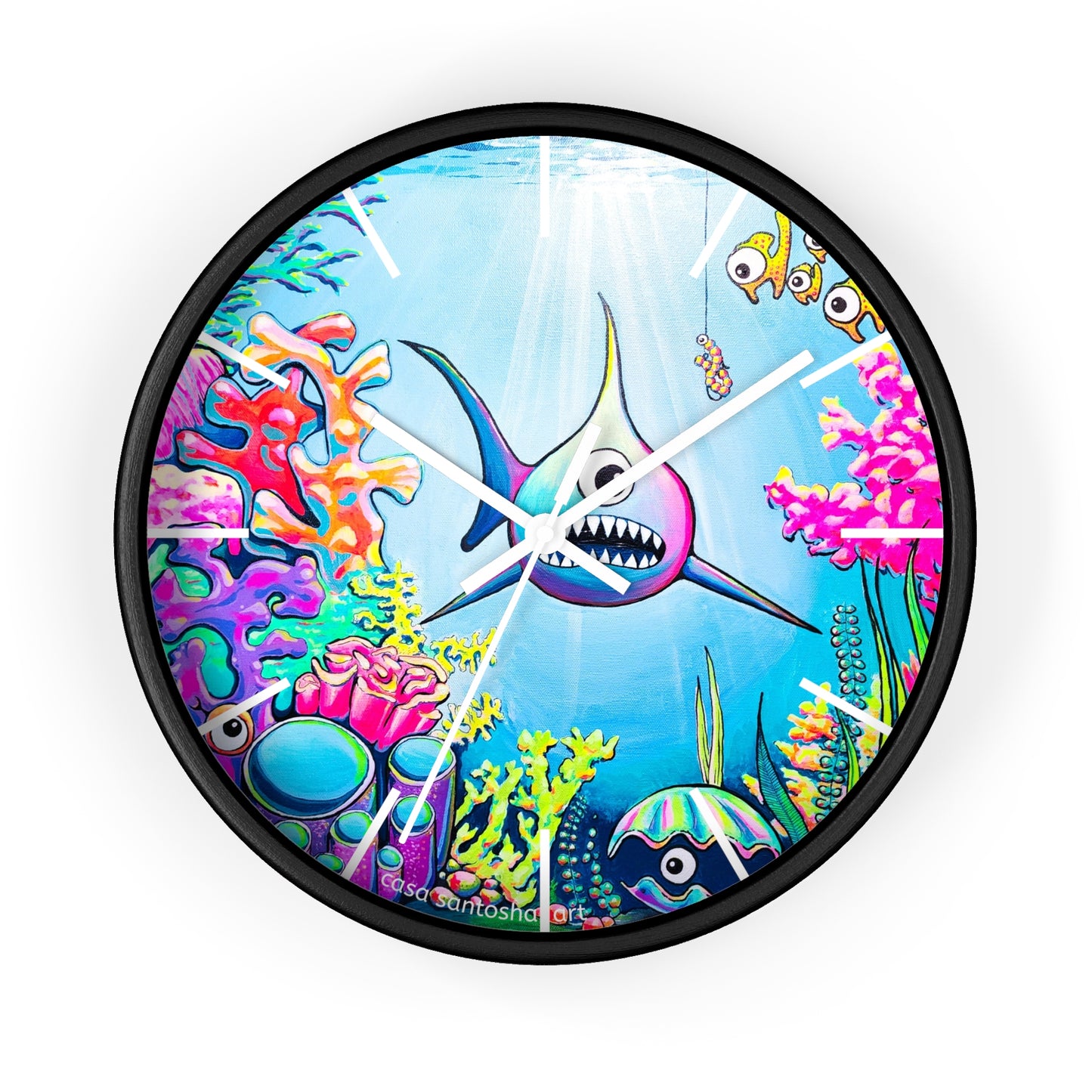 Cyclops Shark Pop Art Wall Clock