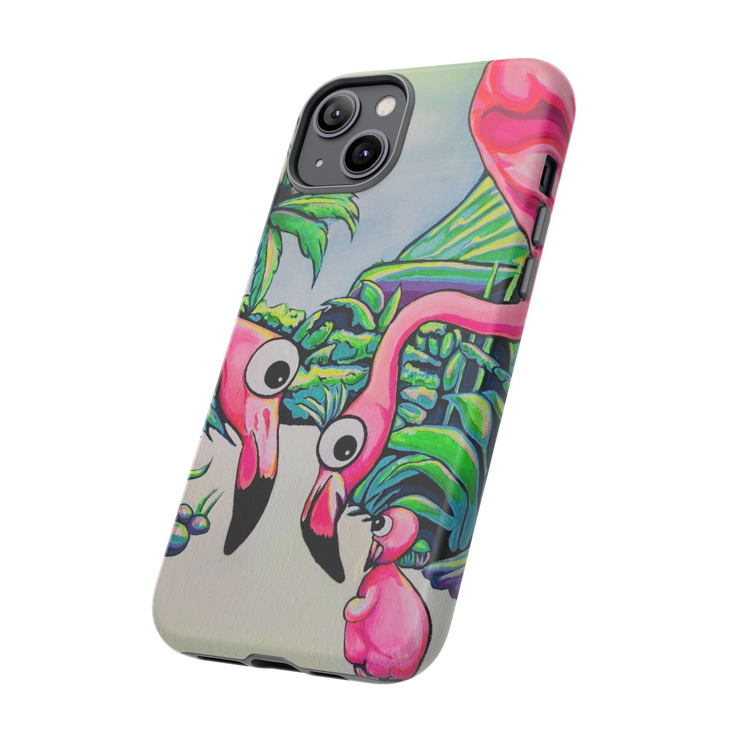 Cyclops Flamingo Family Tough Phone Case
