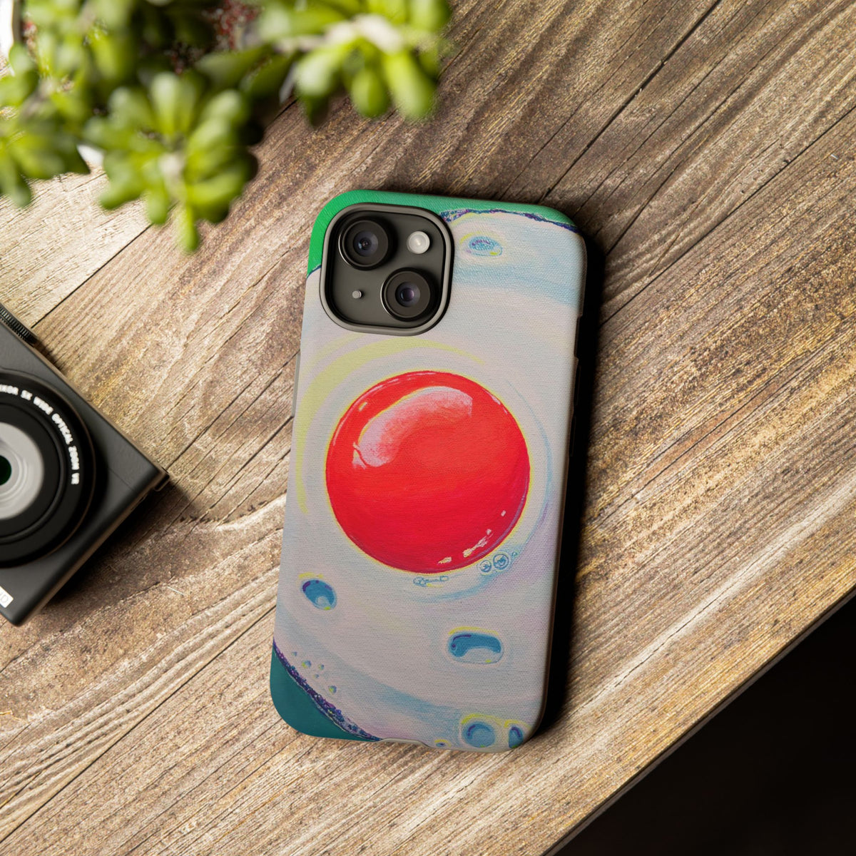 Neon Fried Egg Tough Phone Case