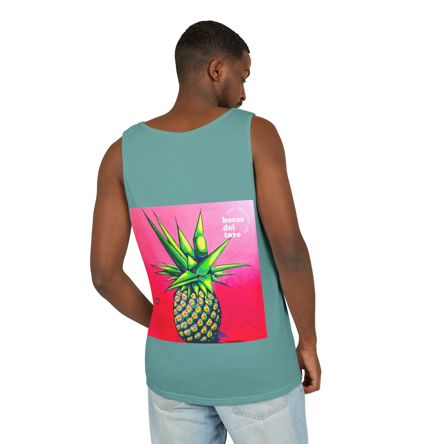 Unisex Neon Pineapple Tank Top - Perfect for Summer Vibes
