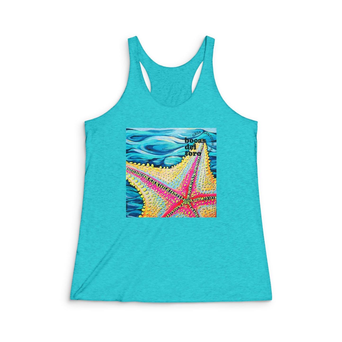 Women's Starfish Beach Bocas Graphic Racerback Tank