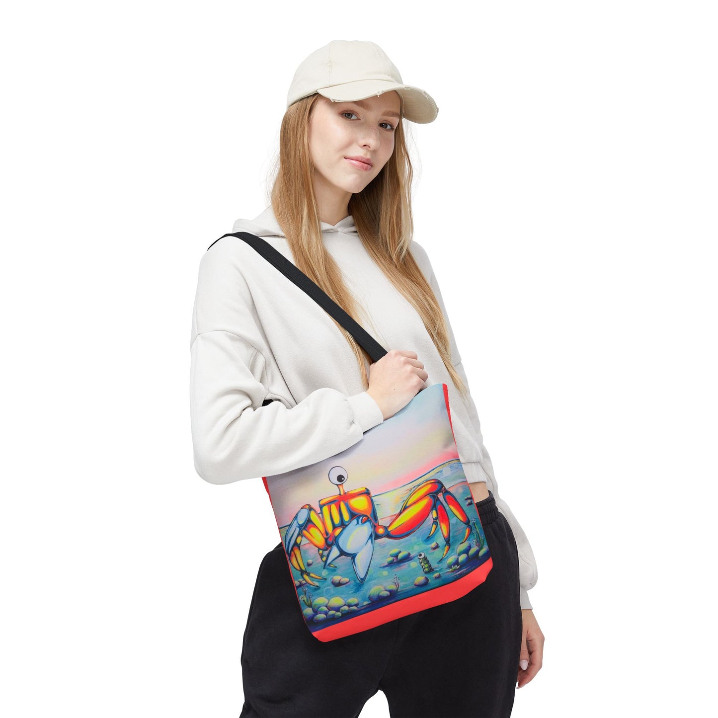 Premium Cyclops Crab Tote Bag, Original Artist Design, Reusable Shopping Tote,  Eco-Friendly