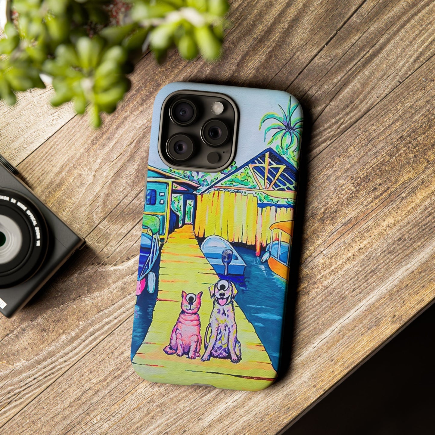 Cyclops Cat and Dog in Bocas Tough Phone Case