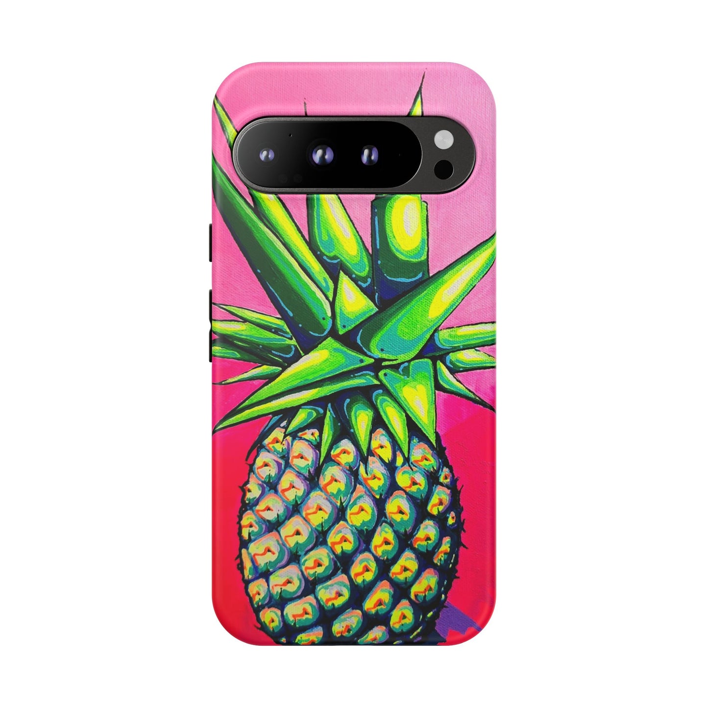 Neon Pineapple Tough Phone Case