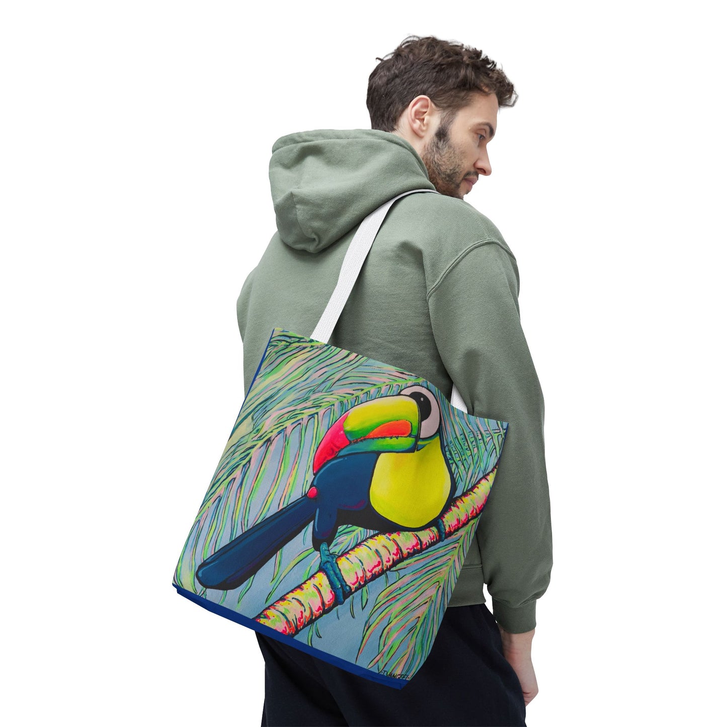 Premium Cyclops Toucan Tote Bag, Original Artist Design, Reusable Shopping Tote,  Eco-Friendly