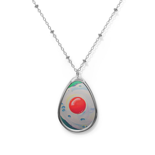 Neon Fried Egg Necklace