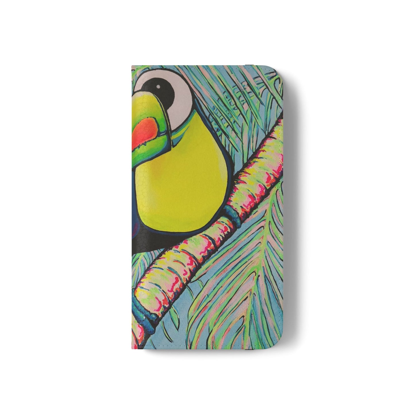 Cyclops Toucan Flip Phone Case – Wallet Cover with Card Slots