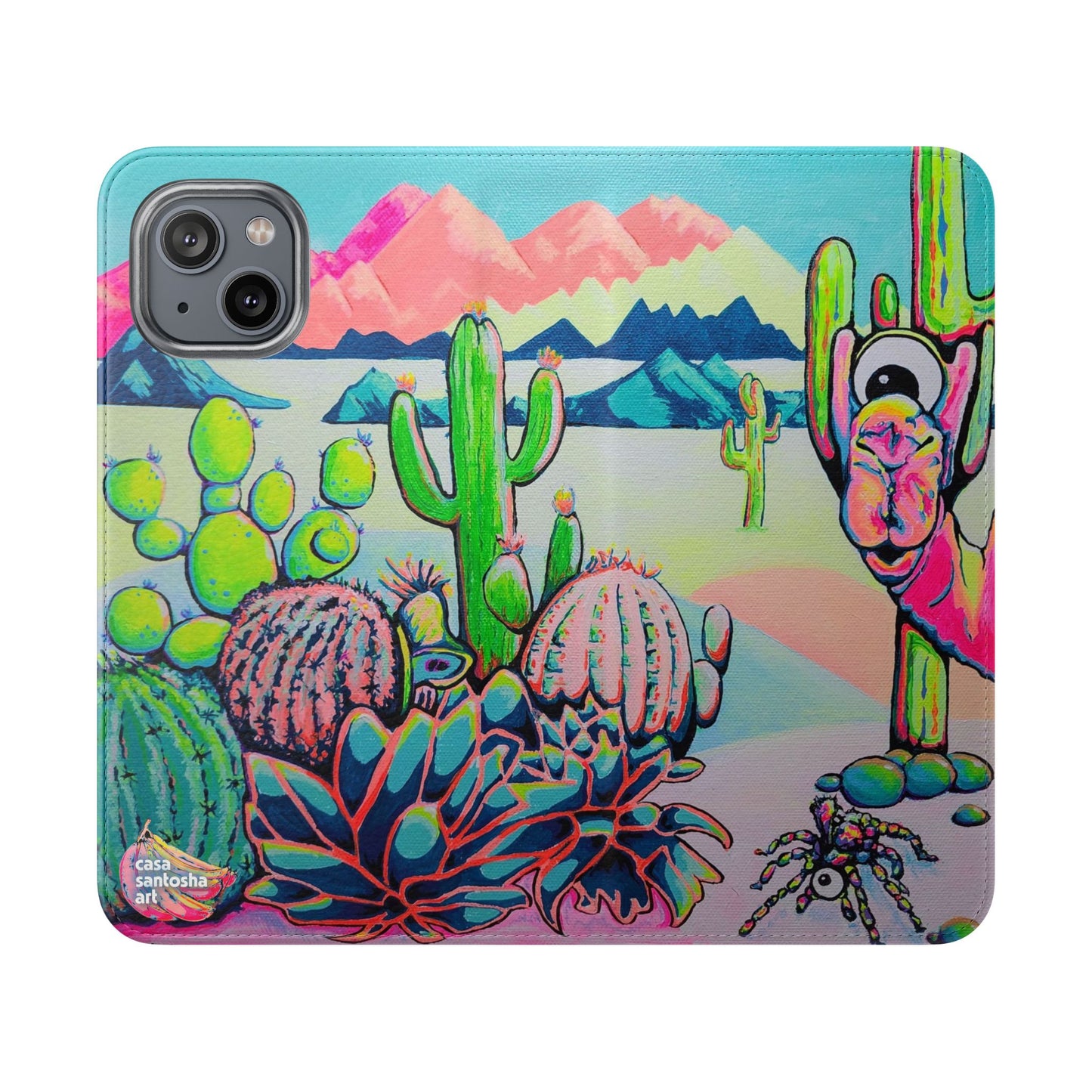 Cyclops Camel Flip Phone Case – Wallet Cover with Card Slots