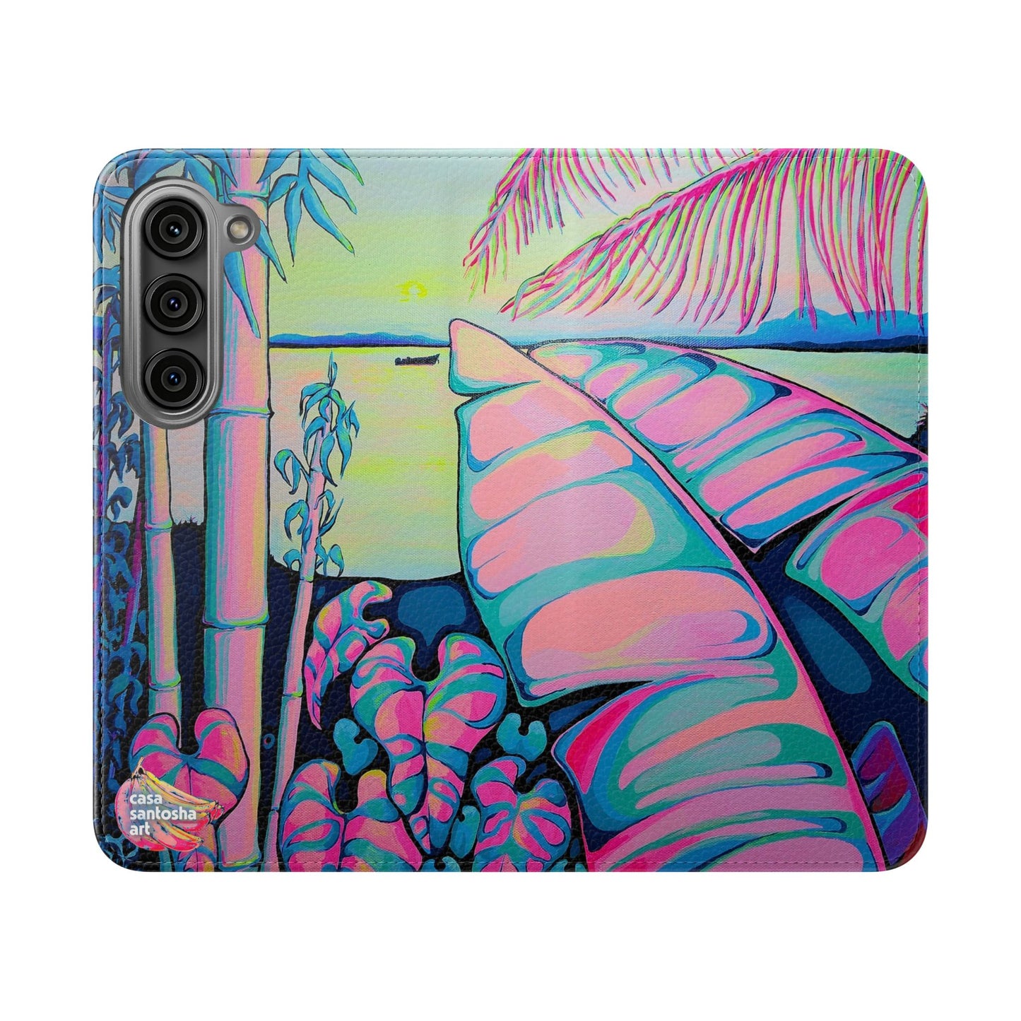 Serenity Bocas Flip Phone Case – Wallet Cover with Card Slots