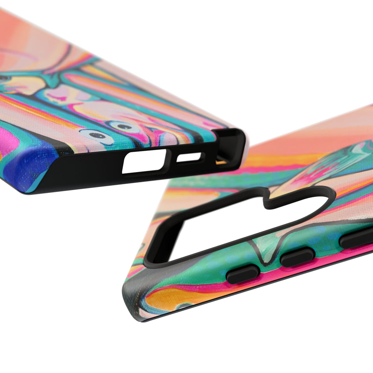 Neon Fish Tough Phone Case